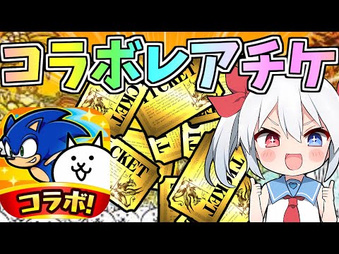 猫の動画サムネイル - ソニックコラボに備えろ！無課金レアチケついに大量ゲット！ゼロネコ#43