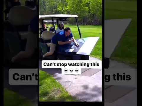 Breaks work #golffail #fail #golfcarts