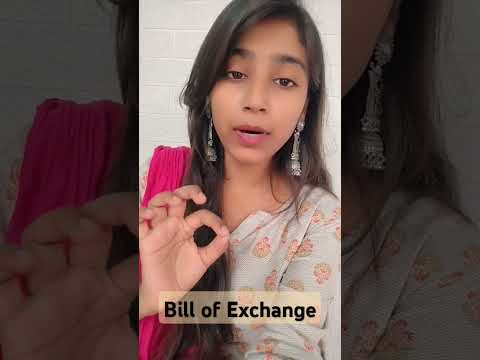 MEANING OF BILL OF EXCHANGE #12thcommerceboard #motivation #12thcommerce