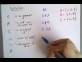 Understanding Set Notation and Concepts