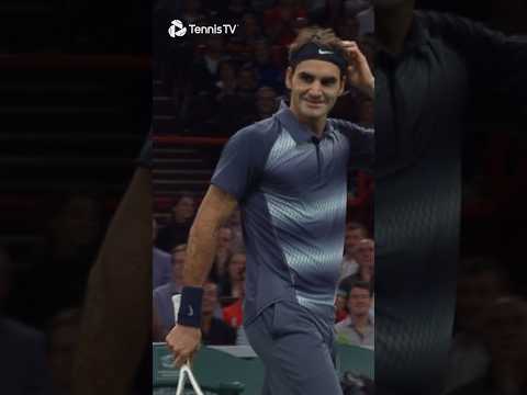 Federer & Del Potro CRAZY Point In Paris 🤣