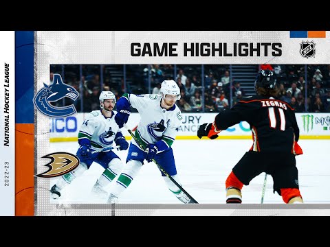 Canucks @ Ducks 3/19 | NHL Highlights 2023