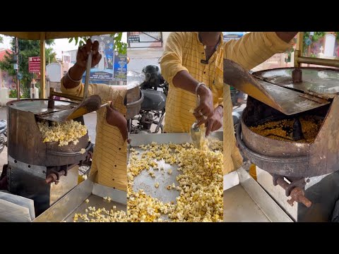 😱Popcorn बनाने की अनोखी तकनीक😍|Jabalpur Street Food🔥#youtubevideo #viralvideo #streetfood #jabalpur