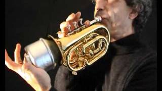 Sourdine muette Hopkins pour cornet à pistons ou trompette Avec sac professionnel - En cuivre 