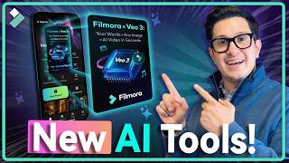VEO 3 Now on Filmora Mobile 🤯 | Filmora 14.8 Mobile Update with AI Tools