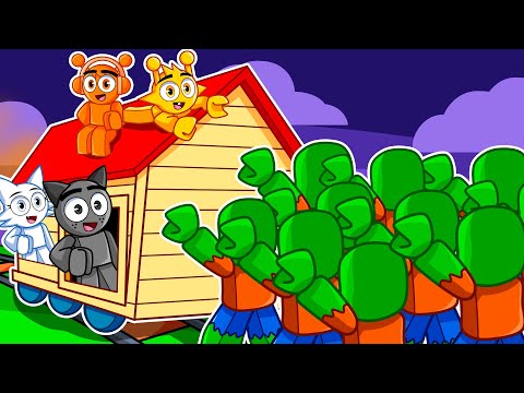 ¡GRAY Convierte el tren en Una CASA en DEAD RAILS con SUS AMIGOS en Roblox! (sprunki)