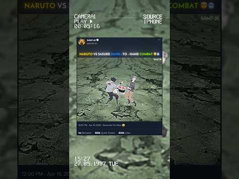 HAND TO HAND COMBAT 👊🏻... NARUTO Vs SASUKE 🥶🔥