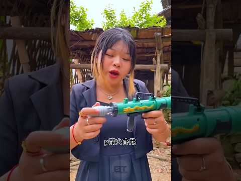 Tinku has a powerful cannon toy😍~mini wood toy~woodworking skill/wood/hand carfts/#shorts#ytshorts‌