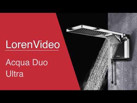 Chuveiro Acqua Duo Ultra 220v Preto com Cromado Lorenzetti