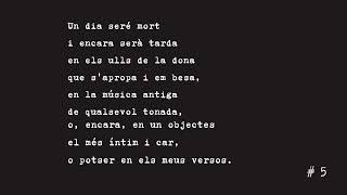 poema #5 VERSOS I MORT per la nit de tots sants