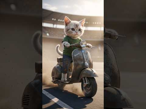 Baby Cat vs Baby Dog Epic Race 🚨🔥 White Aura vs Red Aura | Who Wins?#cat #inspirationalstory