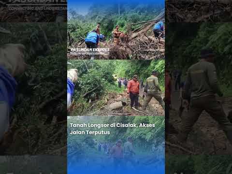 Tanah Longsor di Jalan Darmaga-Bukanagara, Cisalak: Akses Jalan Terputus #shortvideo #subangkota