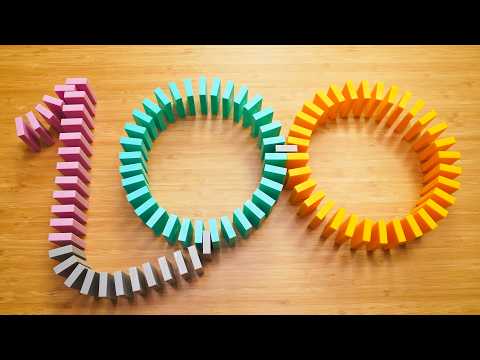 How to Build Numbers in Dominoes | “Disney 100!”