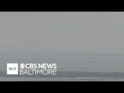 YouTube video thumbnail: Ship Catches Fire in Maryland's Patapsco River Near Key Bridge Site