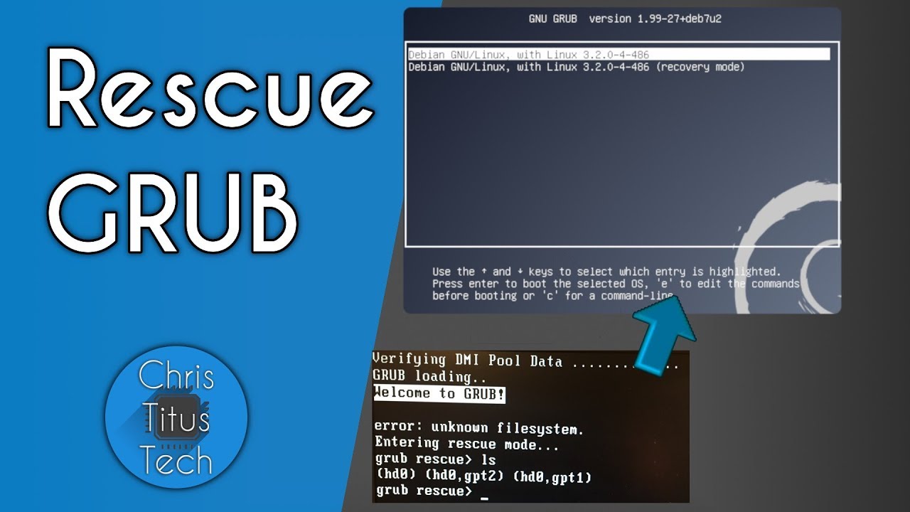 GRUB Rescue - Repairing GRUB - Chris Titus Tech