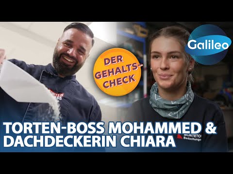 Was bleibt am Ende des Monats übrig? Gehalts-Check mit Dachdeckerin Chiara & Torten-Boss Mohammed