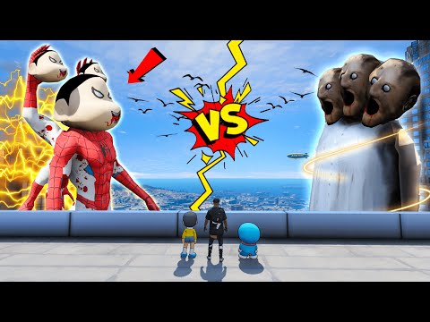 😫 Granny Changed Shinchan as a Dangerous Scary Monster 👽| Shinchan Become Monster | #gta5 #shinchan