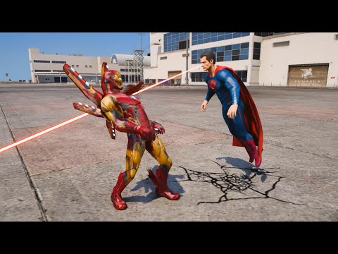 GTA 5 SUPER-HEROES COMPILATION MOMENTS ' EPISODE 2 ' | IRON MAN VS SUPER MAN