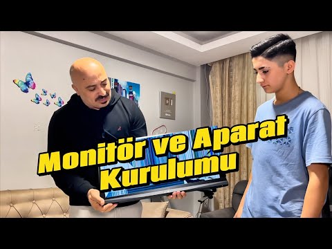 Monitör ve Monitör Aparatımı Kuruyoruz #eğlence #monitör #baba #kurulum