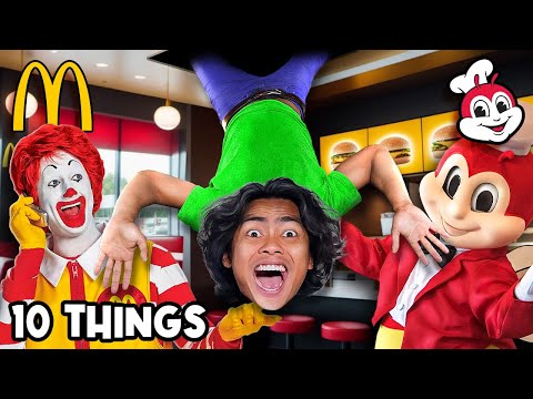 10 THINGS YOU SHOULD NOT DO AT MCDONALDS & JOLLIBEES!!!