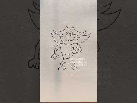 Jack easy drawing from Oggy