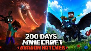 I Survived 200 Days as a DRAGON HATCHER in HTTYD Hardcore Minecraft!