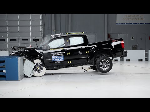 2022 Chevrolet Colorado crew cab updated moderate overlap front IIHS crash test