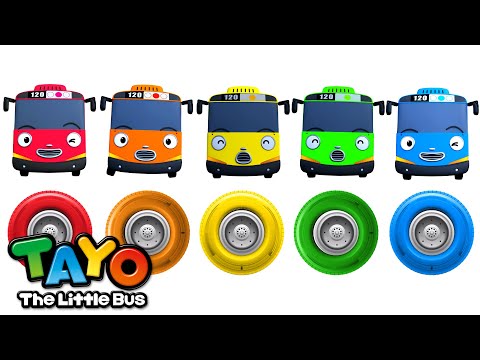 Roda Bus🚌 | Lagu anak anak | Lagu warna | Tayo Bus Kecil