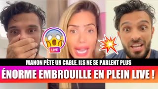 JULIEN TANTI ET MANON - GROSSE EMBROUILLE DE COUPLE EN LIVE ! 😱 MANON EST TRÈS CRITIQUÉE !