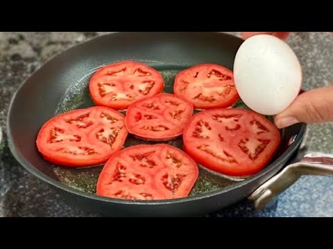 3 eggs for 1 tomato! Quick breakfast in 5 minutes  The recipe is simple and delicious