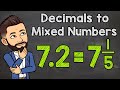 Converting Decimals to Mixed Numbers
