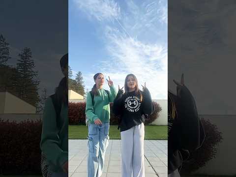 Twinnn! #bestfriends #sunset #middleschool #summer #dance ##danceshorts #collegeactivity