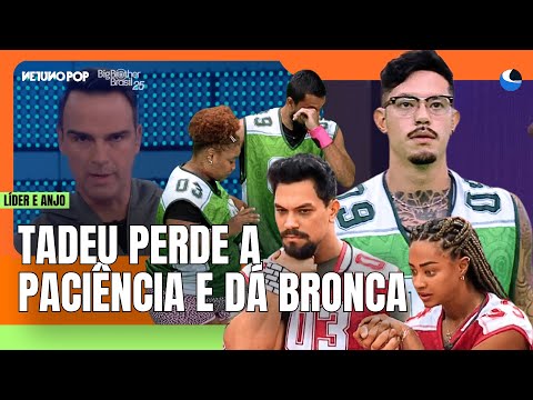 Últimos bafos do BBB 25: Tadeu dá bronca nos brothers | Maike e Gabriel líderes | Aline e Vini anjos