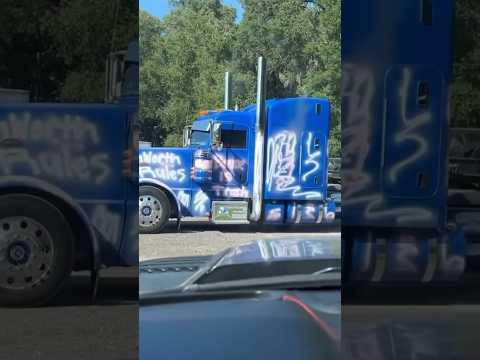Someone spray painted the Tratter Taxi? #trucks #trucker #scania #dieselpower #trending #viral