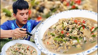 แกงนางต่อ ใส่หน่อไม้ส้ม