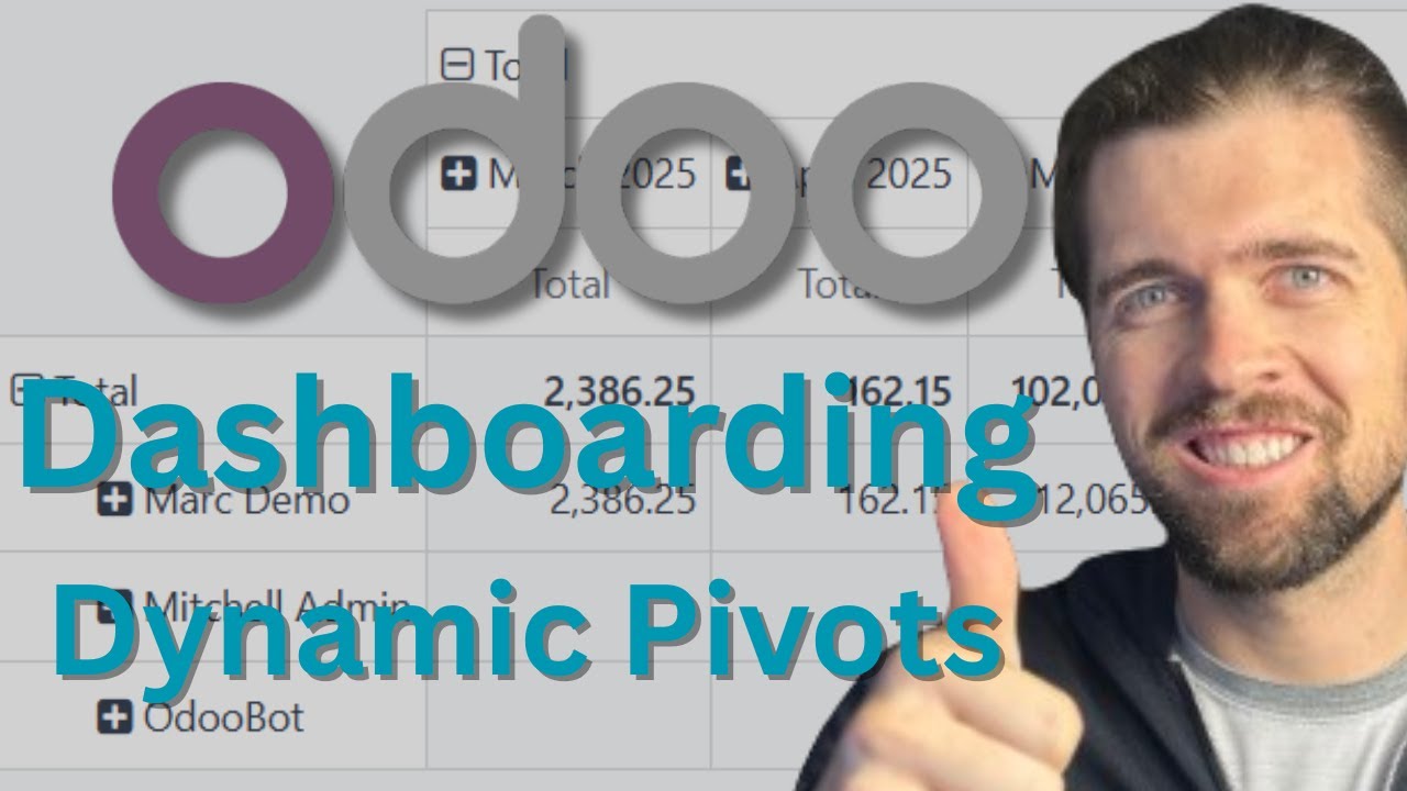 Dynamic Pivots in Odoo: Even Better Dashboards | 12.06.2025

Dashboarding in Odoo just got a little bit better! Dynamic pivots take it up another notch. If you want to use dashboards to their ...