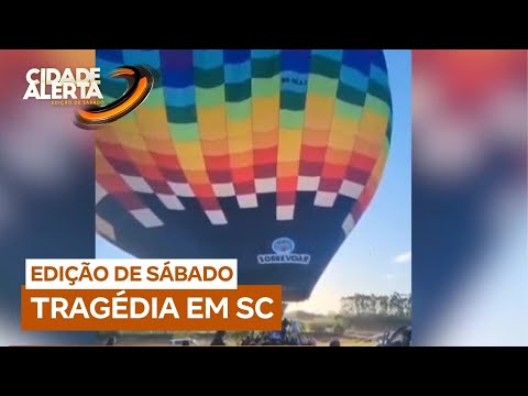 Balão pega fogo e deixa oito mortos em Santa Catarina