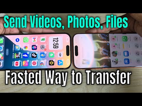 Send file with bring device nearby iPhone | Send photos, videos iphone to iphone