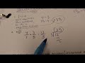 Operations with Fractions and Variables