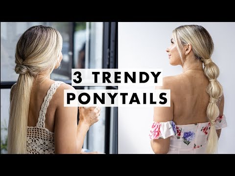 3 Easy Trendy Ponytails | Luxy Hair