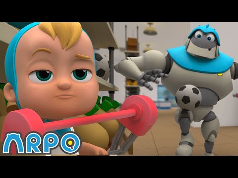 Robô do futebol 🤖⚽  ARPO o Robô em Português | Desenho Animados para Bebês