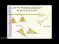Exploring SSS and SAS Triangle Congruence