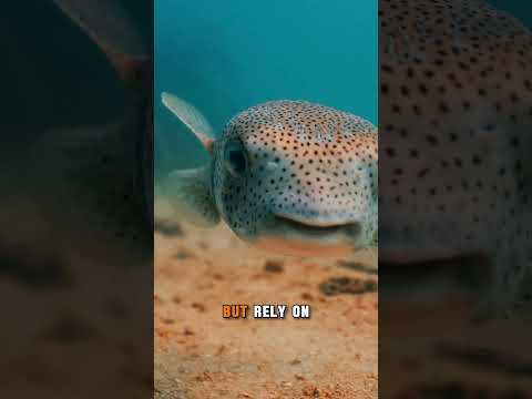Pufferfish: Cute But Deadly 🐡☠️ | #pufferfish #oceanfacts #dangerousanimals