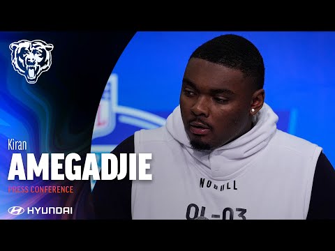 Kiran Amegadjie on becoming a Bear ''I get to stay home with the team I love' | Chicago Bears video clip