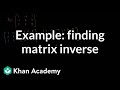 Matrix Inversion and Row Operations