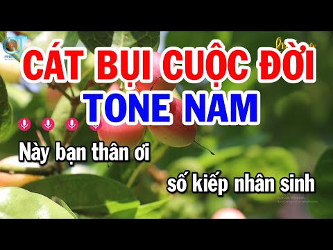 Karaoke Cát Bụi Cuộc Đời Tone Nam Gm | Nhạc Sống Beat Mới | Karaoke Tuấn Kiệt
