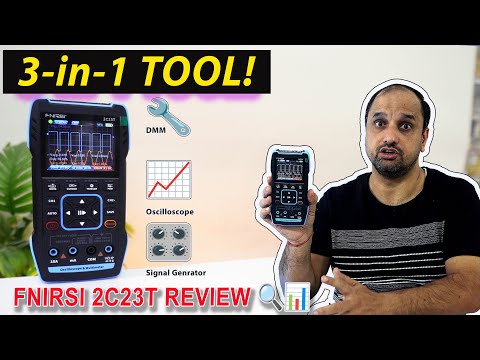 FNIRSI 2C23T Review: The Best 3-in-1 DMM? Oscilloscope + Multimeter + Signal Generator 🔍📊"