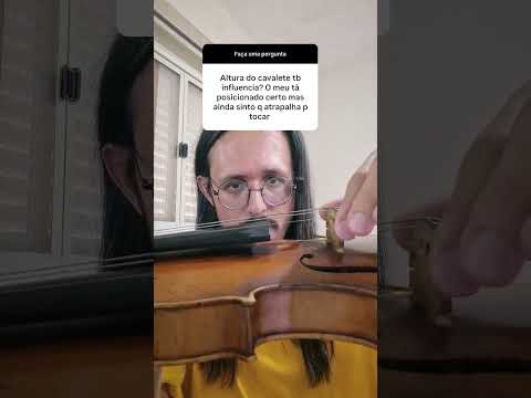 Saiba mais sobre a altura do cavalete #musica #aulamusical #instrumento #musicos #violino