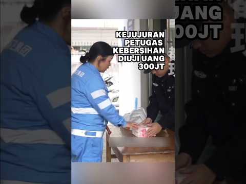 Kejujuran Petugas Kebersihan Diuji Uang 300 Juta