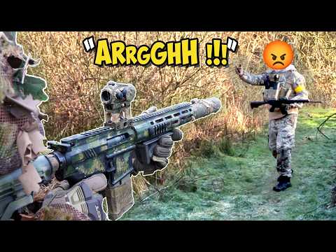 Stinging ANGRY Airsofters UP CLOSE At Airsoft Battle Simulation